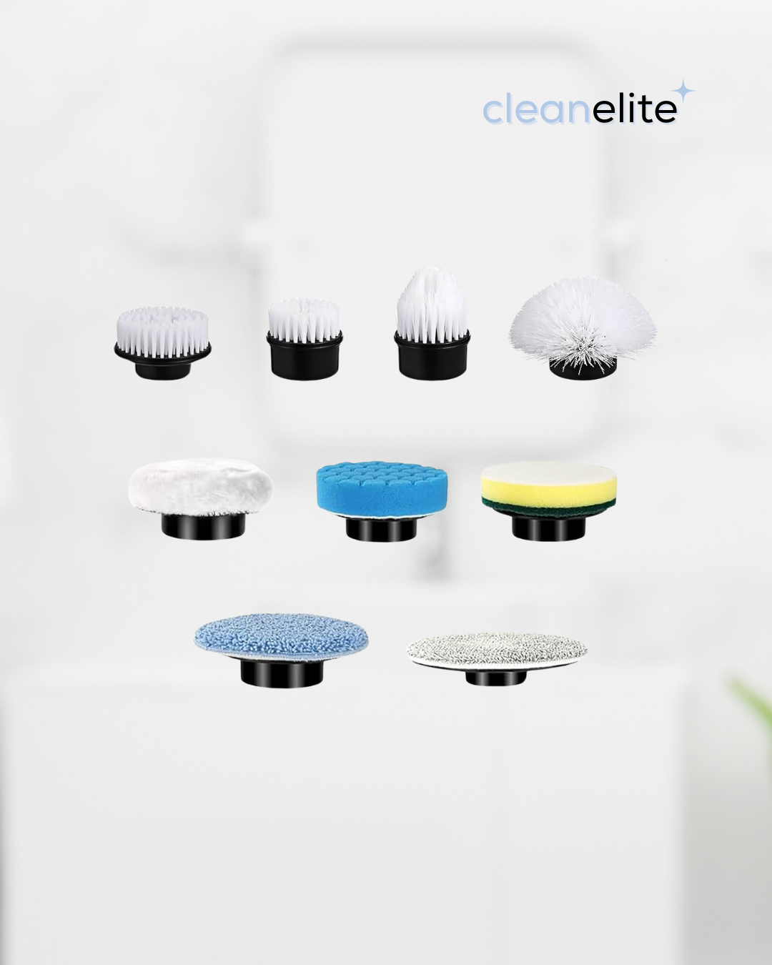 CleanElite™ Replacement 9-Piece Brush Pack