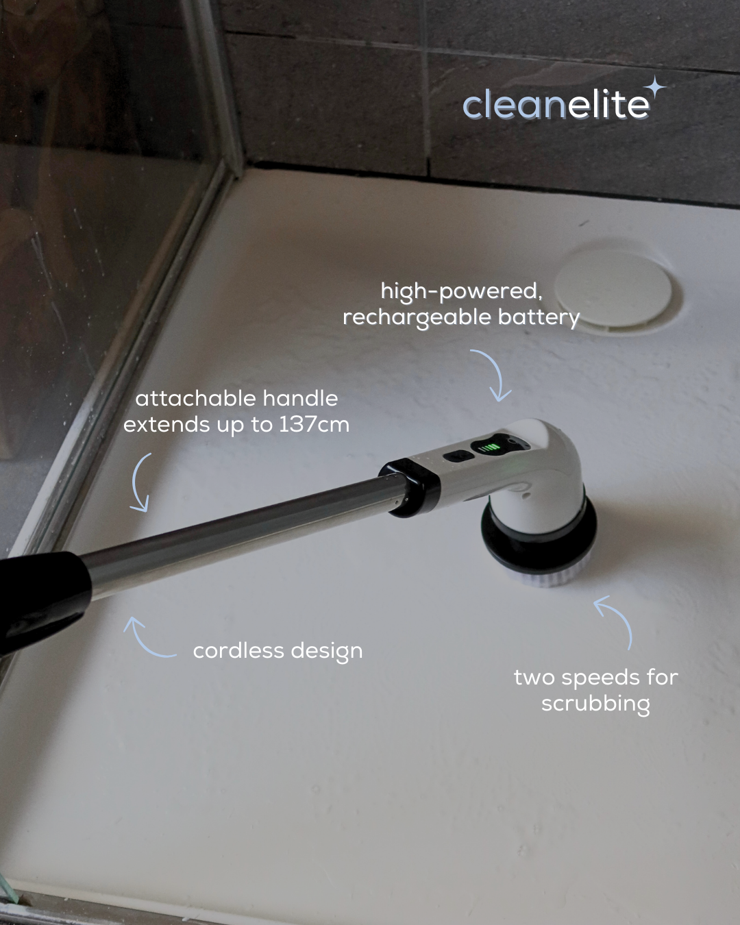 CleanElite™ Powered Cleaning Brush