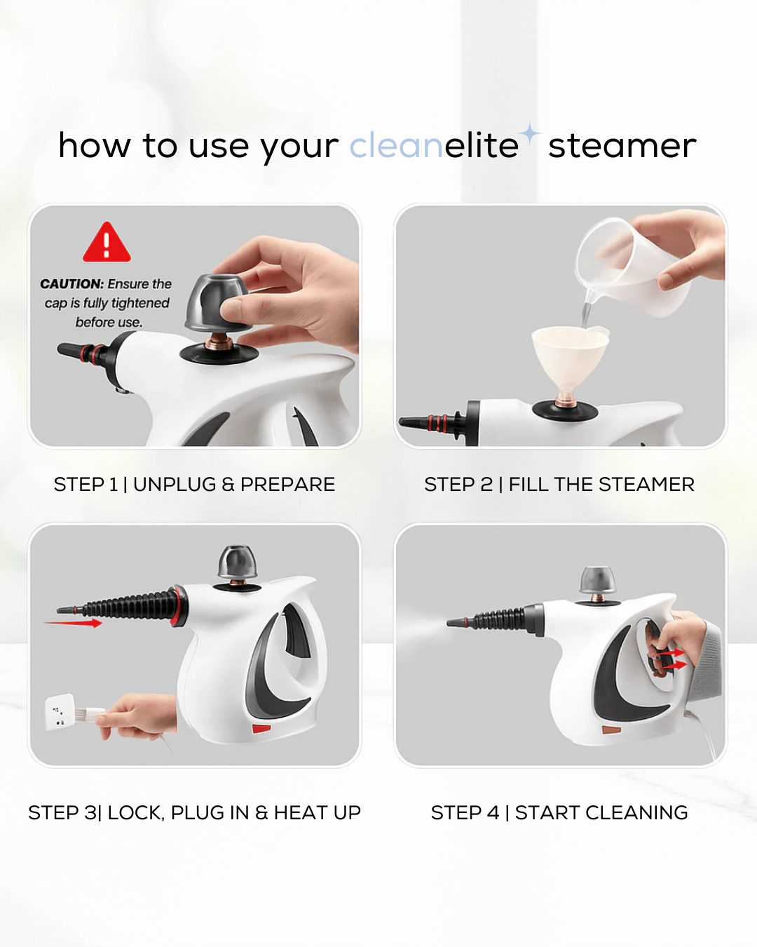CleanElite PureSteam™ Cleaner