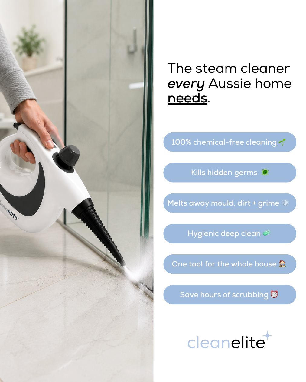 CleanElite PureSteam™ Cleaner